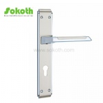 Aluminum door Handle with iron plate